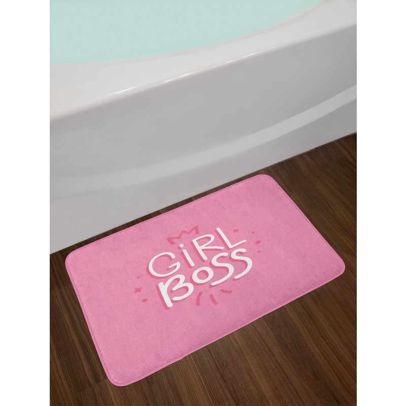 Feminine Pinkish Concept Bath Mat