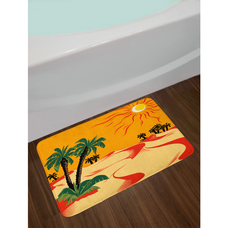 Wind Rippled Sand and Trees Bath Mat