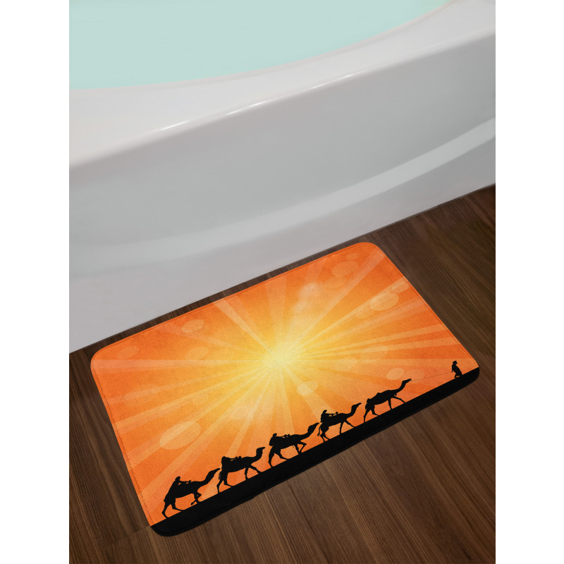 Sunburst Effect and Camels Bath Mat