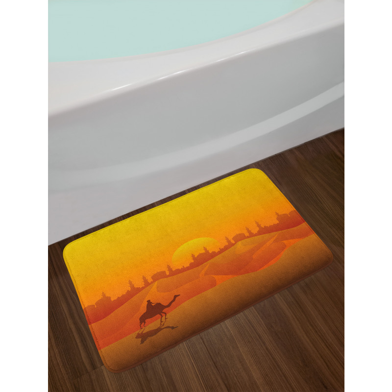 Dramatic Desert in Tangerine Bath Mat