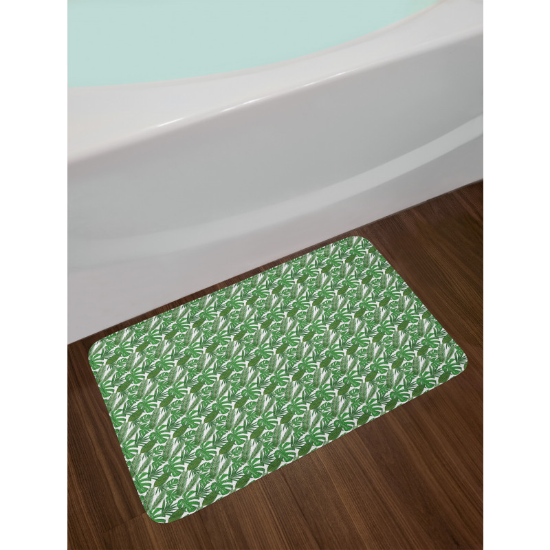 Summer Tropical Jungle Bath Mat