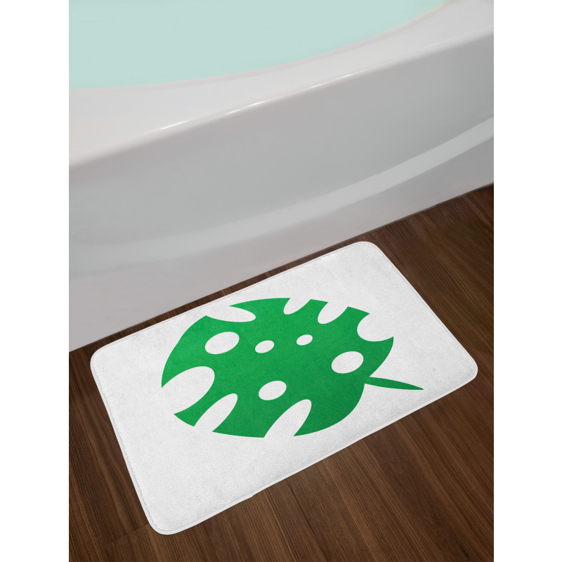 Simple Tropical Leaf Bath Mat