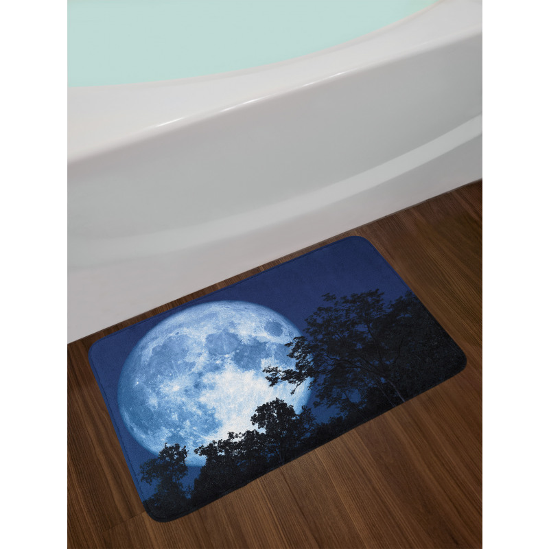 Moon Beaming in the Woods Bath Mat