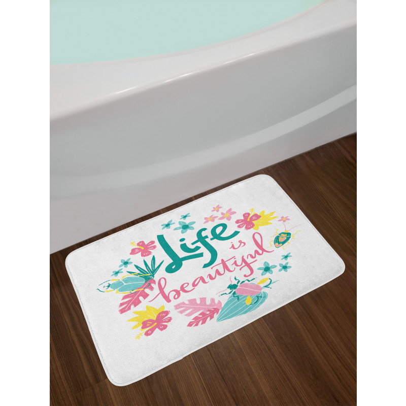 Floral Life Nature Bath Mat