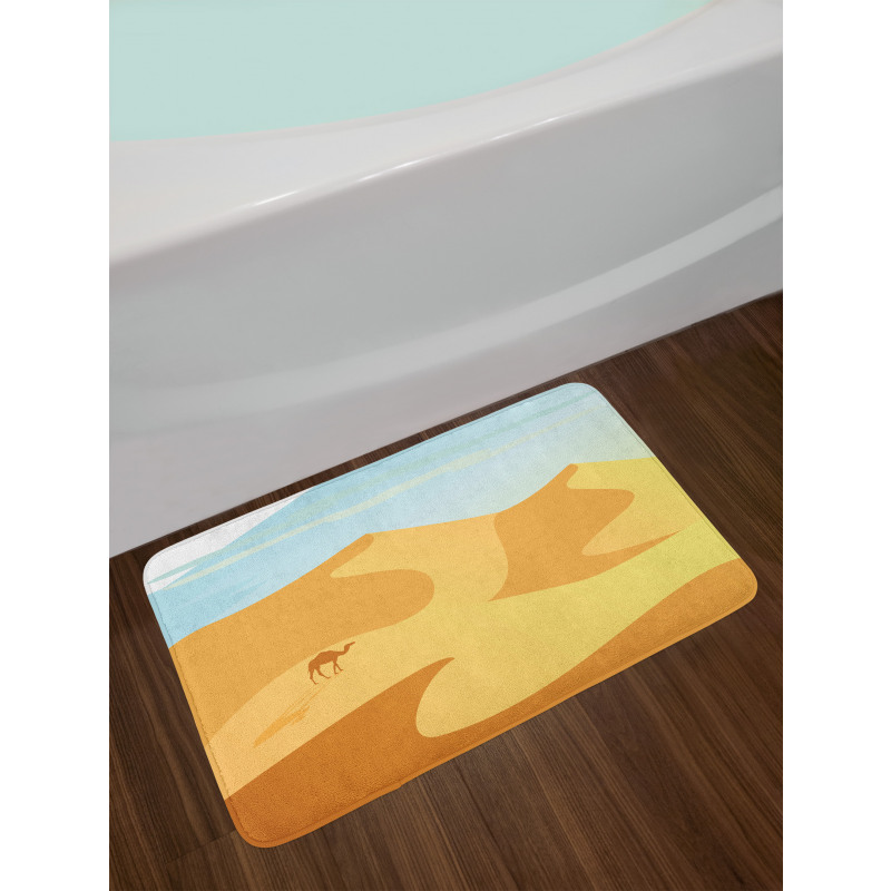 Little Camel on Desert Hills Bath Mat