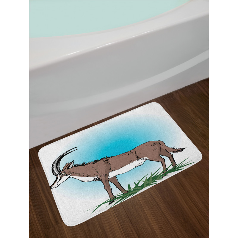 Wild Animal Grass Bath Mat