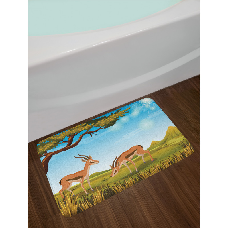 Wildlife Nature Scene Bath Mat