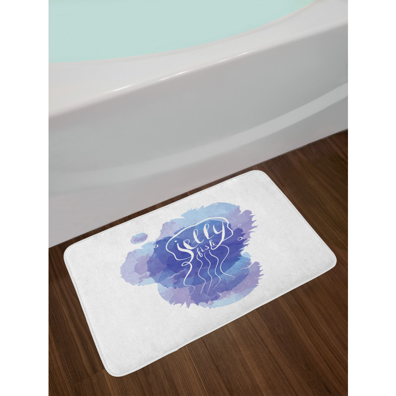 Abstract Paint Splash Bath Mat