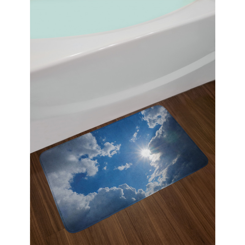 Vibrant Sun Clear Sky Bath Mat