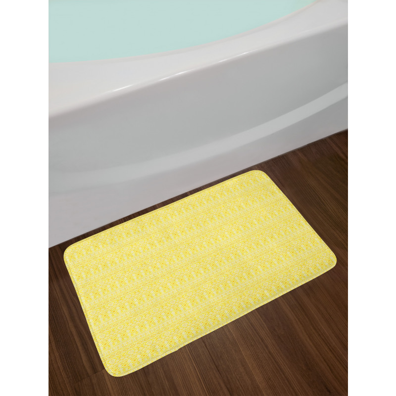 Folklore Yellow Monochrome Bath Mat