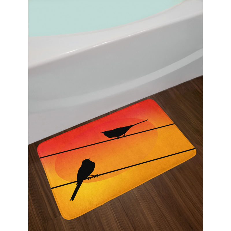 Avian Animal Sunset Bath Mat