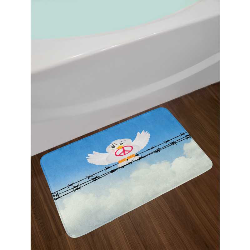 Cartoon Animal Peace Bath Mat