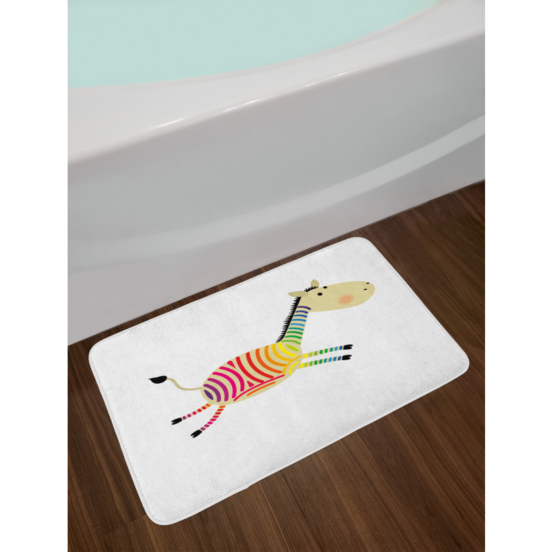 Happy Cartoon Animal Bath Mat