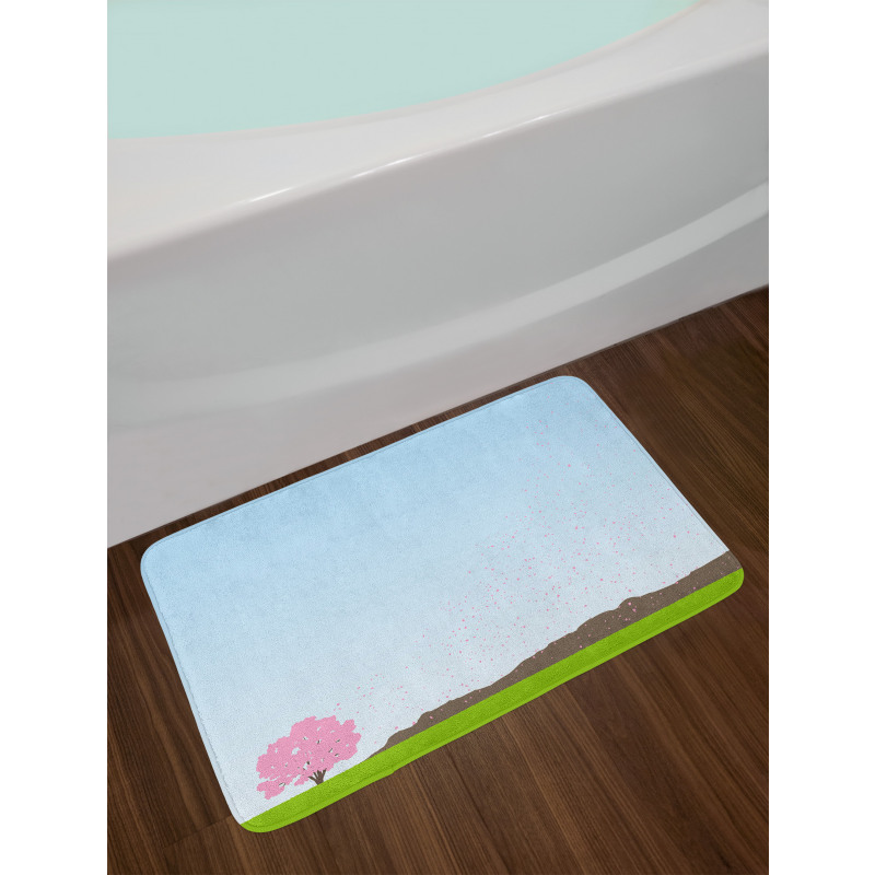 Floating Cherry Blossom Bath Mat