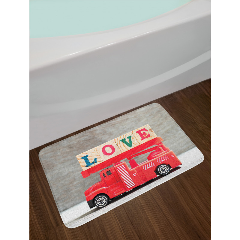 Toy with Love Words Bath Mat