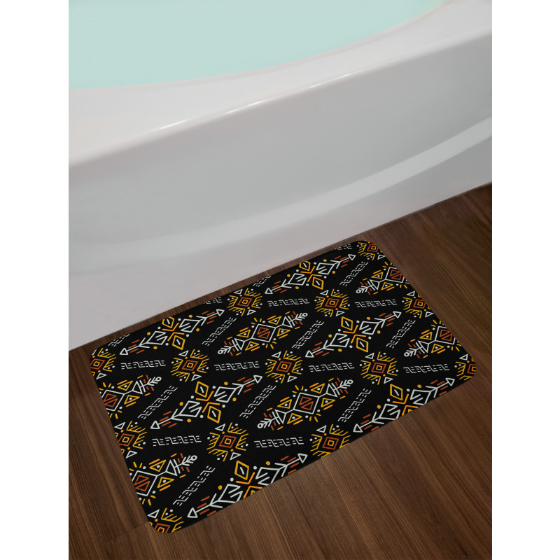 Aztec Inspired and Ethnic Bath Mat