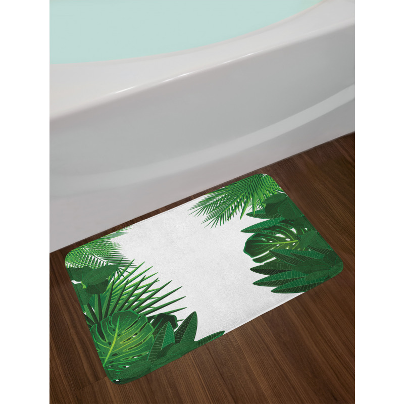 Tropical Exotic Palms Bath Mat