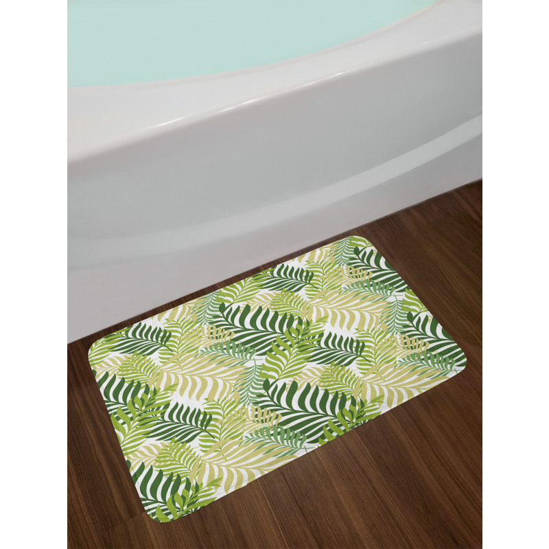 Tropic Exotic Palm Trees Bath Mat