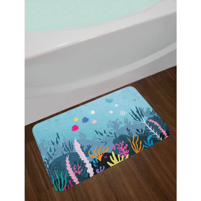 Seaweed Algae and Coral Bath Mat