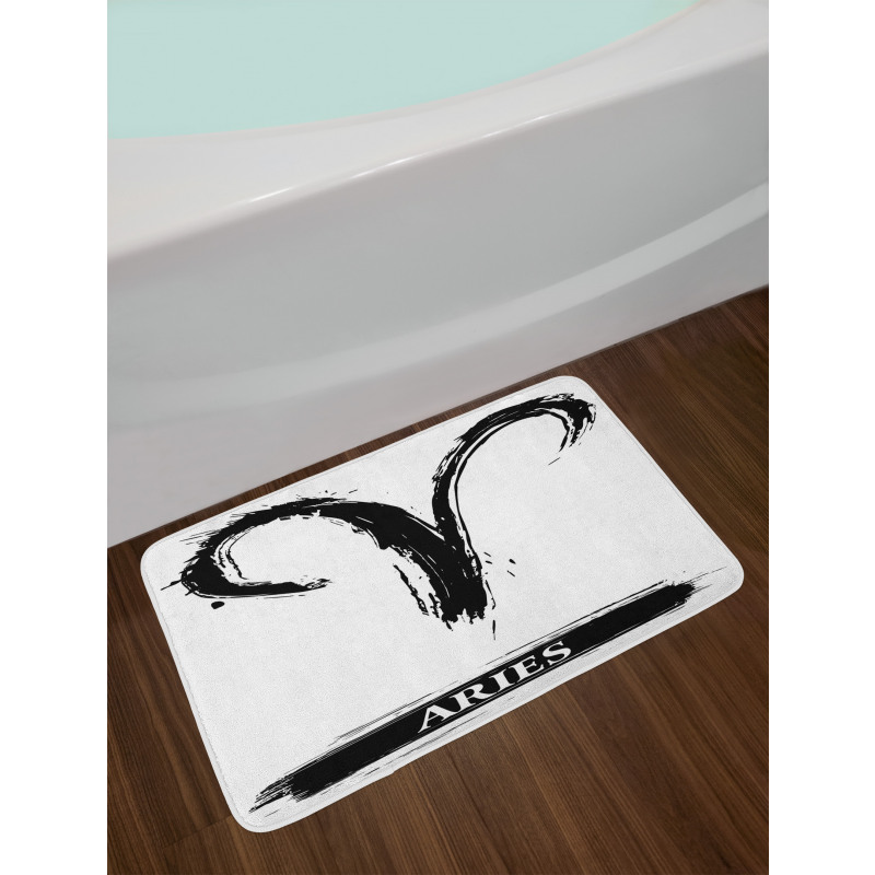 Aries Astrology Sign Bath Mat