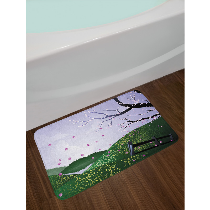 Spring Time Scene Bath Mat