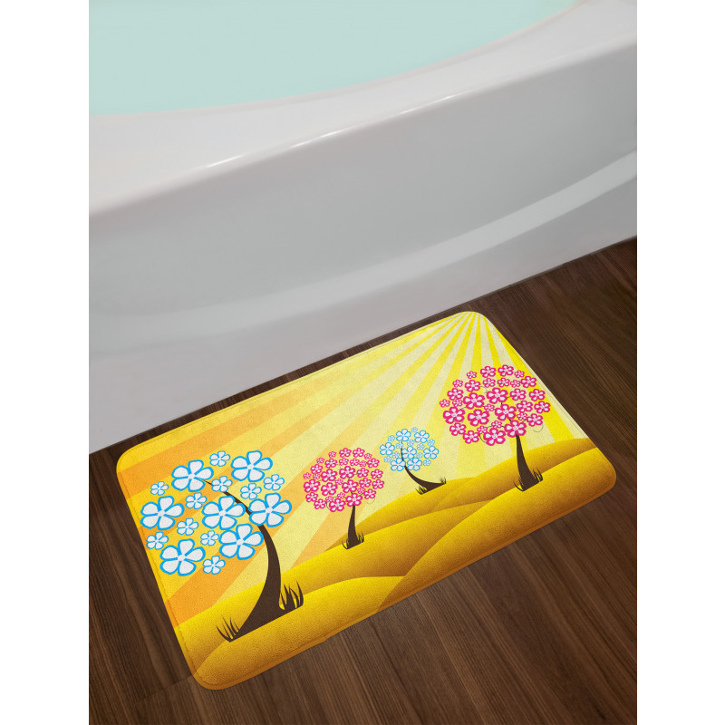 Blooming Trees Bath Mat