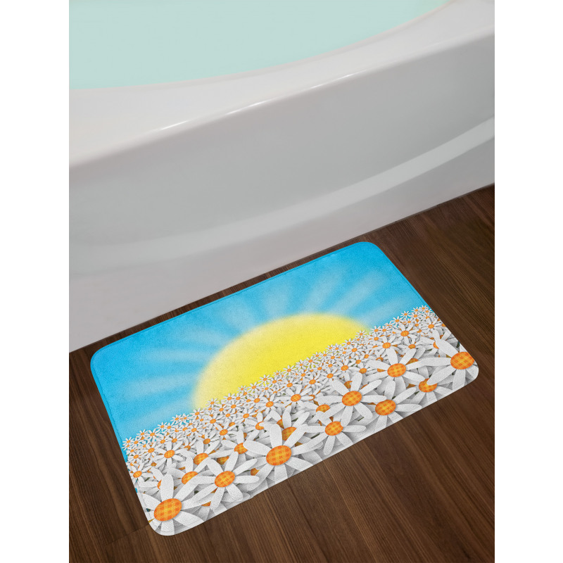 Sun and Daisies Bath Mat