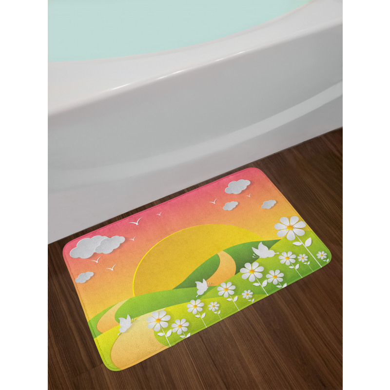 Meadows Flowers Bath Mat