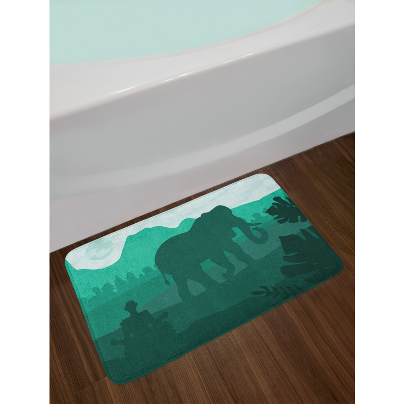 Mystic Animal and Yogi Bath Mat