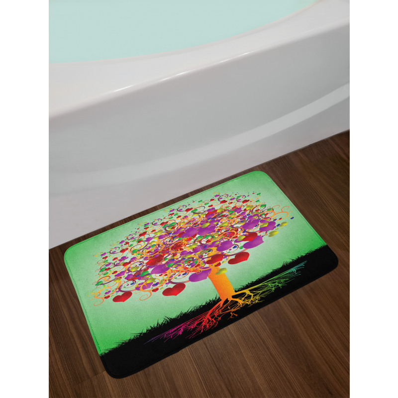 Magic Love Tree Heart Bath Mat