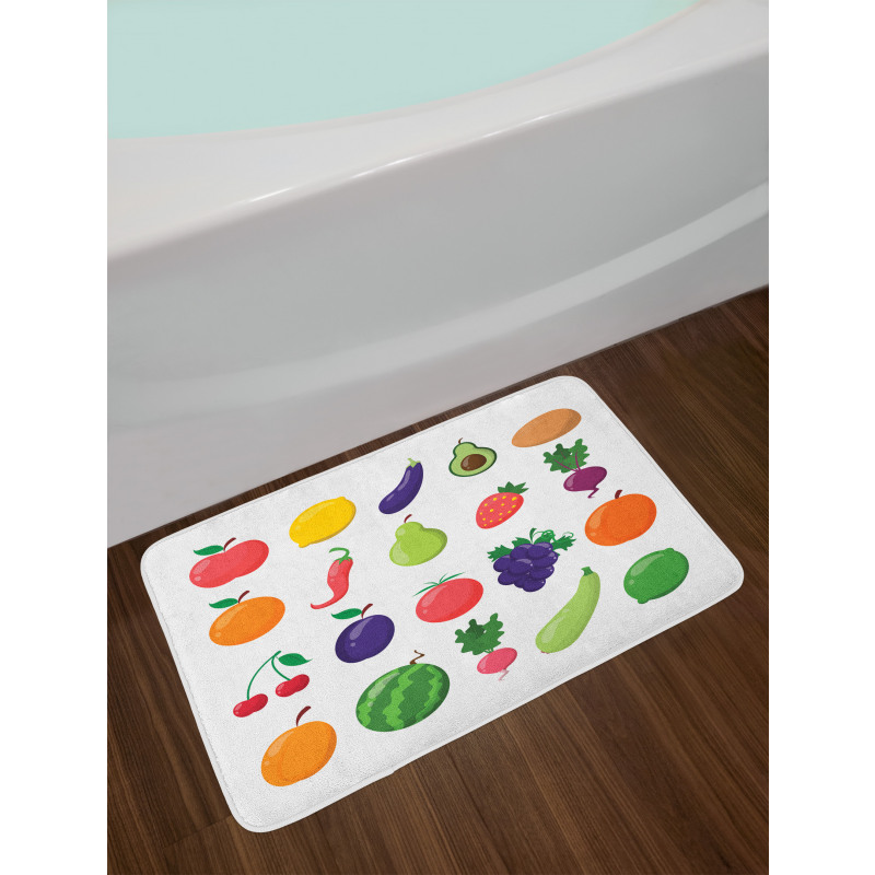 Diet Food Bath Mat