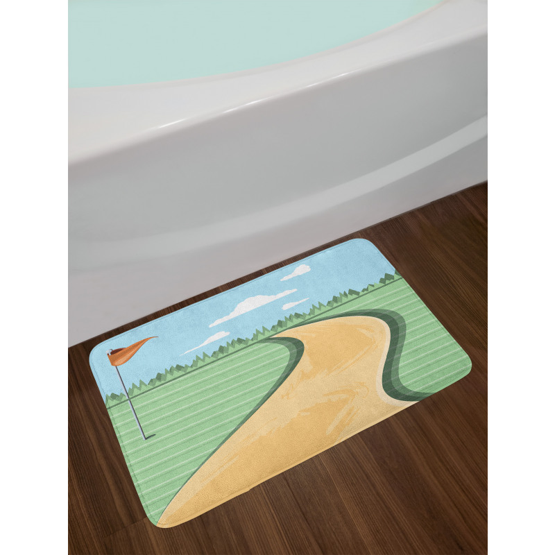 Road Hole Flag Bath Mat