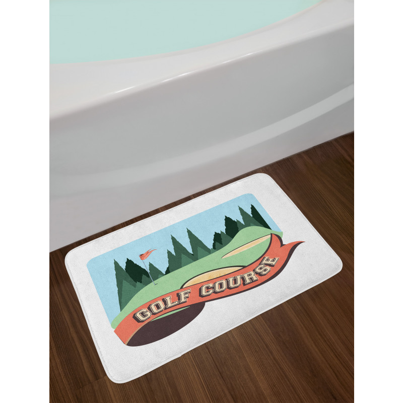 Forest and Flag Bath Mat