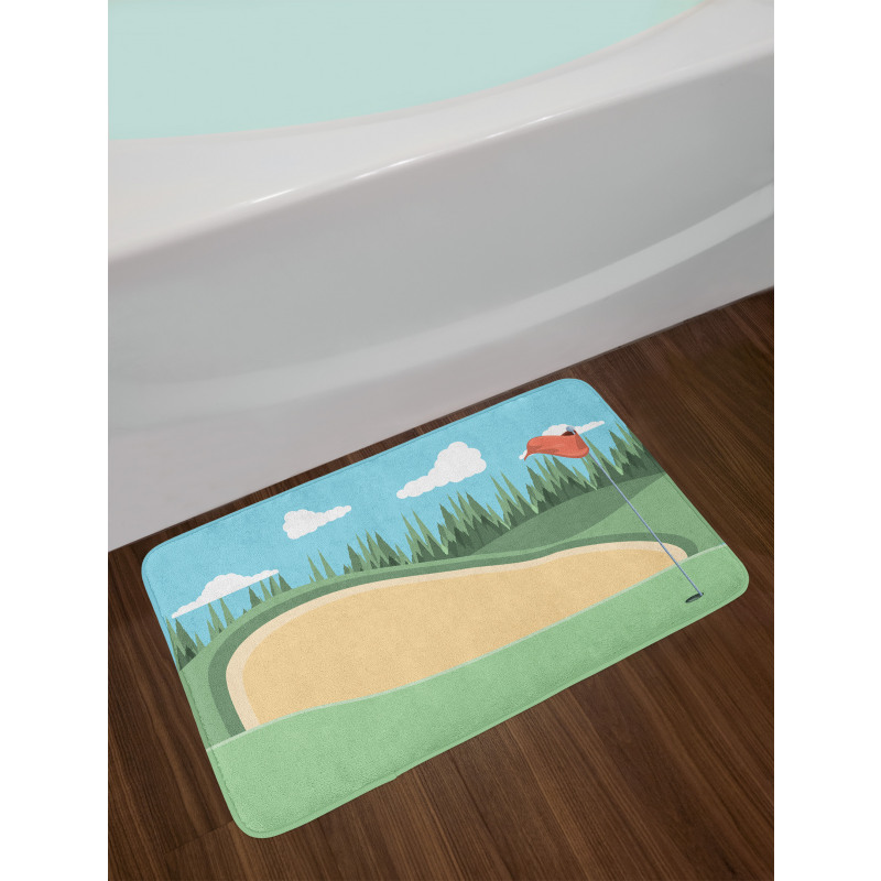 Sand Grassy Field Bath Mat