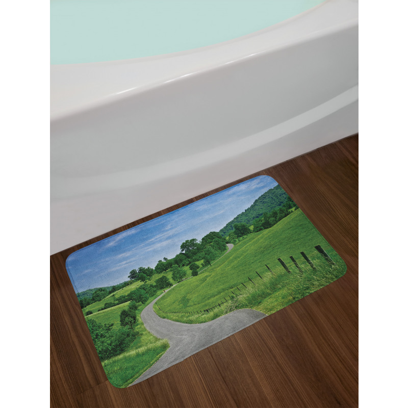 Idyllic Road Forest Bath Mat