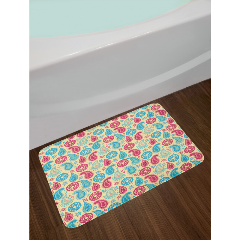 Flowers Design Bath Mat