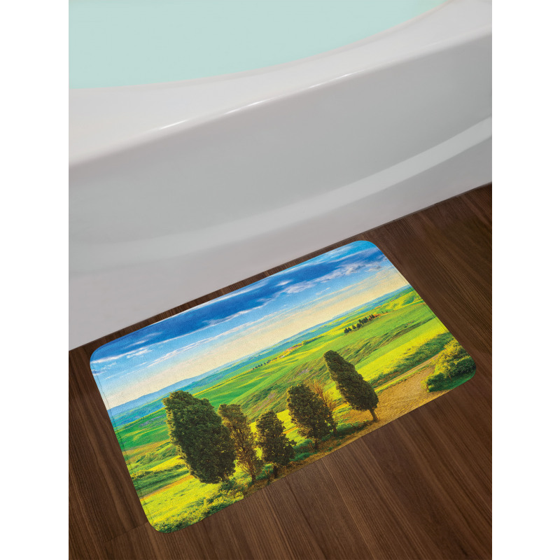 Rural Sunset in Italy Bath Mat