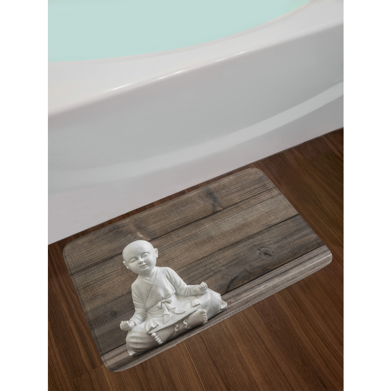 Meditating Asian Baby Bath Mat