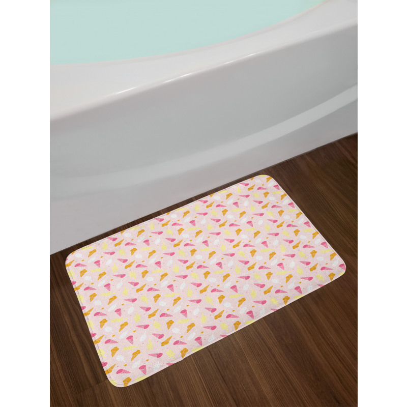 Ice Cream Cones Stars Desert Bath Mat