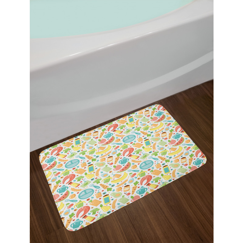 Baby Food Banana Watermelon Bath Mat