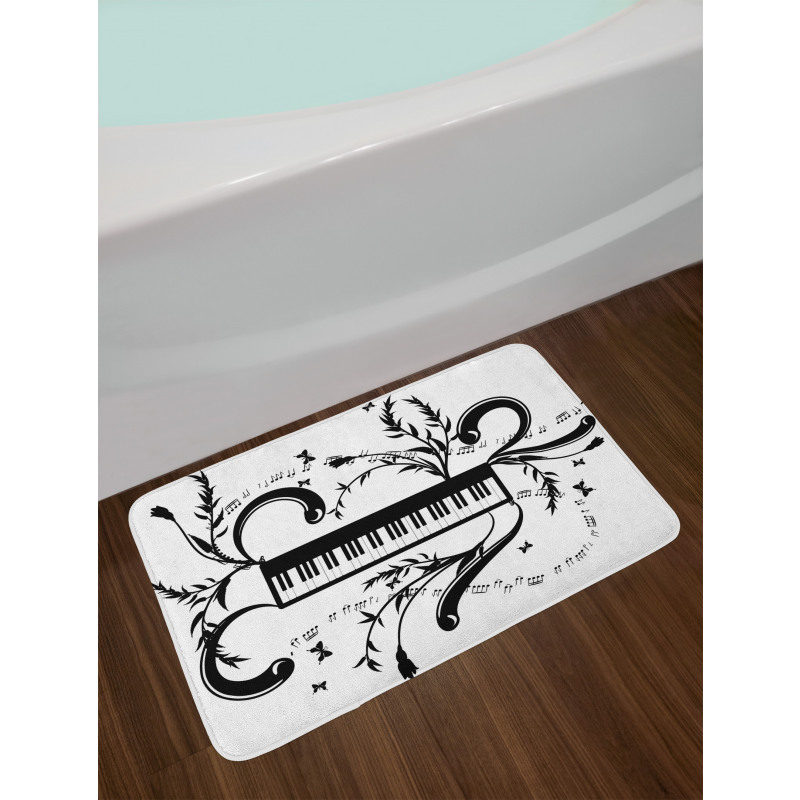 Electronic Burst Swirls Bath Mat