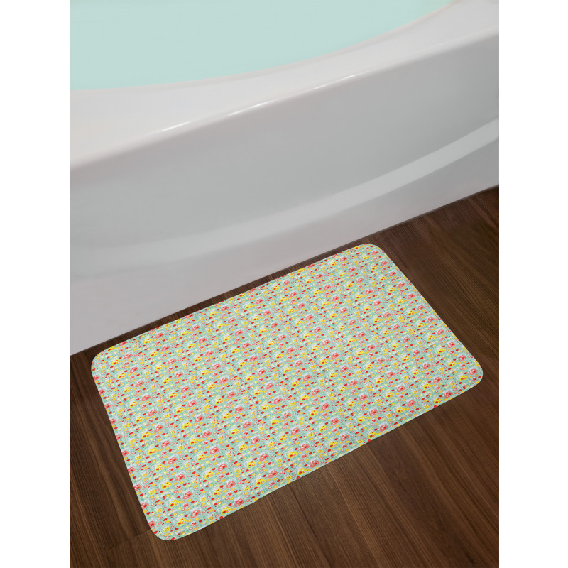 Fresh and Fruity Beverages Bath Mat