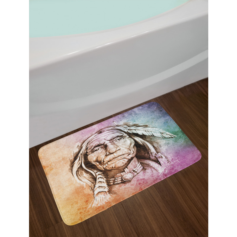 Chief Portrait Bath Mat