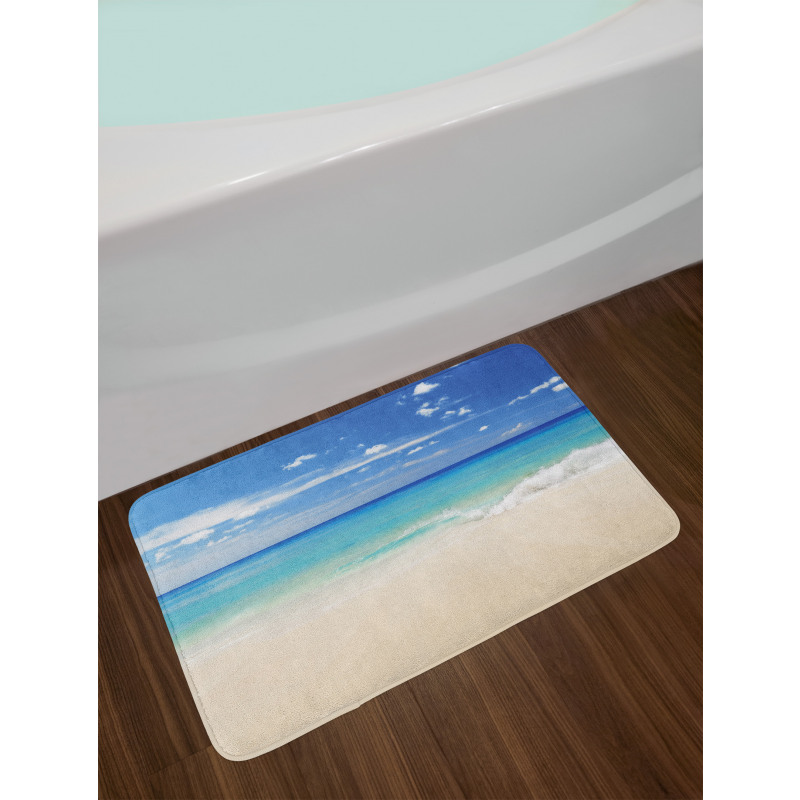 Shore Sea with Waves Bath Mat