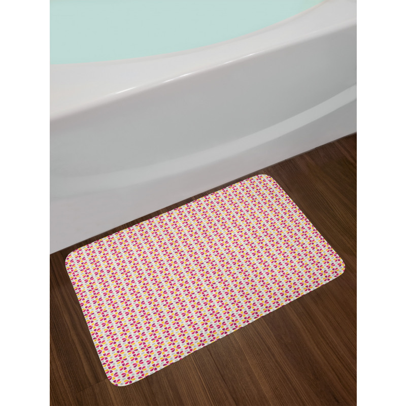 Colorful Flowers Origami Bath Mat