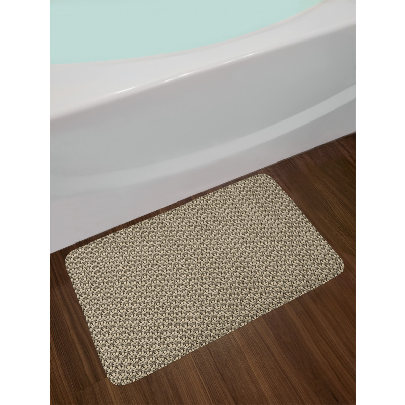 Symmetric Sharp Art Deco Bath Mat