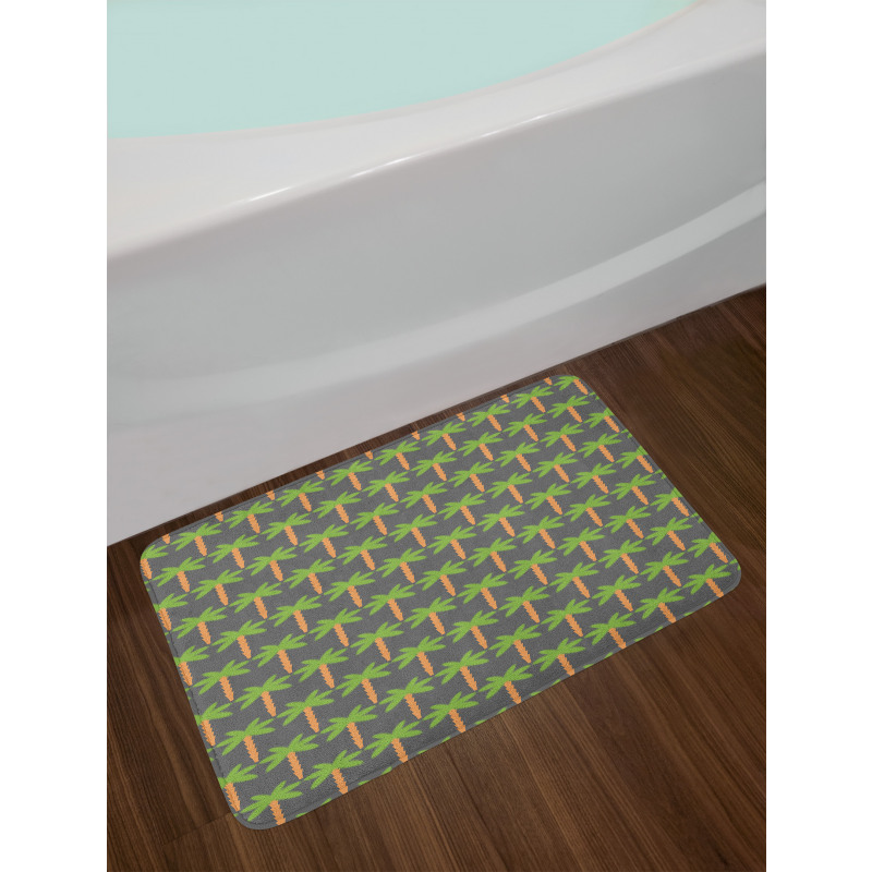 Hawaiian Jungle Palm Trees Bath Mat