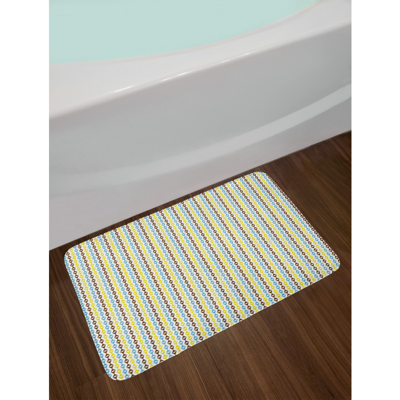 Diamond Shaped Elements Bath Mat