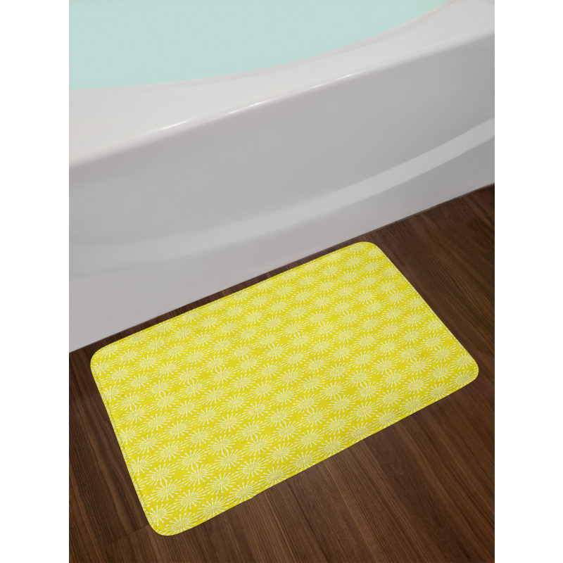 Round Elements with Spikes Bath Mat