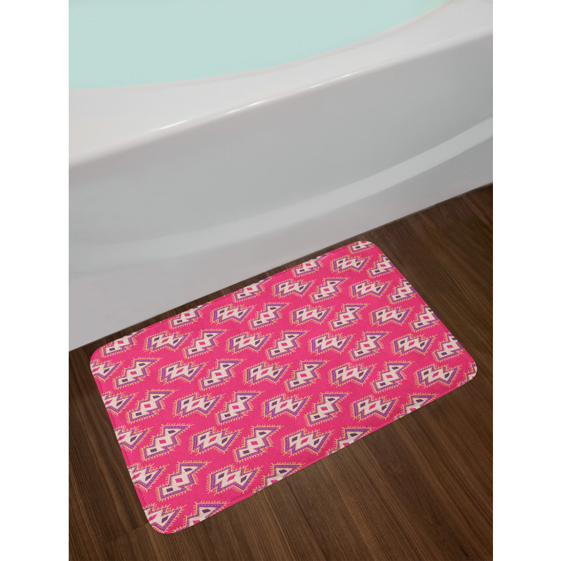 Modern 90s Style Elements Bath Mat